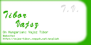 tibor vajsz business card